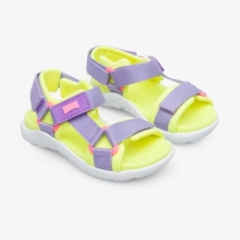 Camper Purple / Yellow Sandals Kids - Wous Online Ireland | VOQLR2967